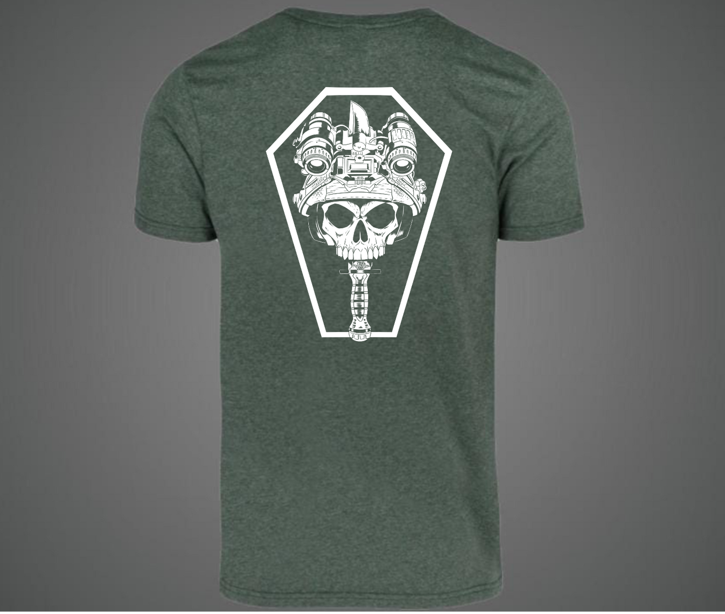 Polera cuchillo y calavera