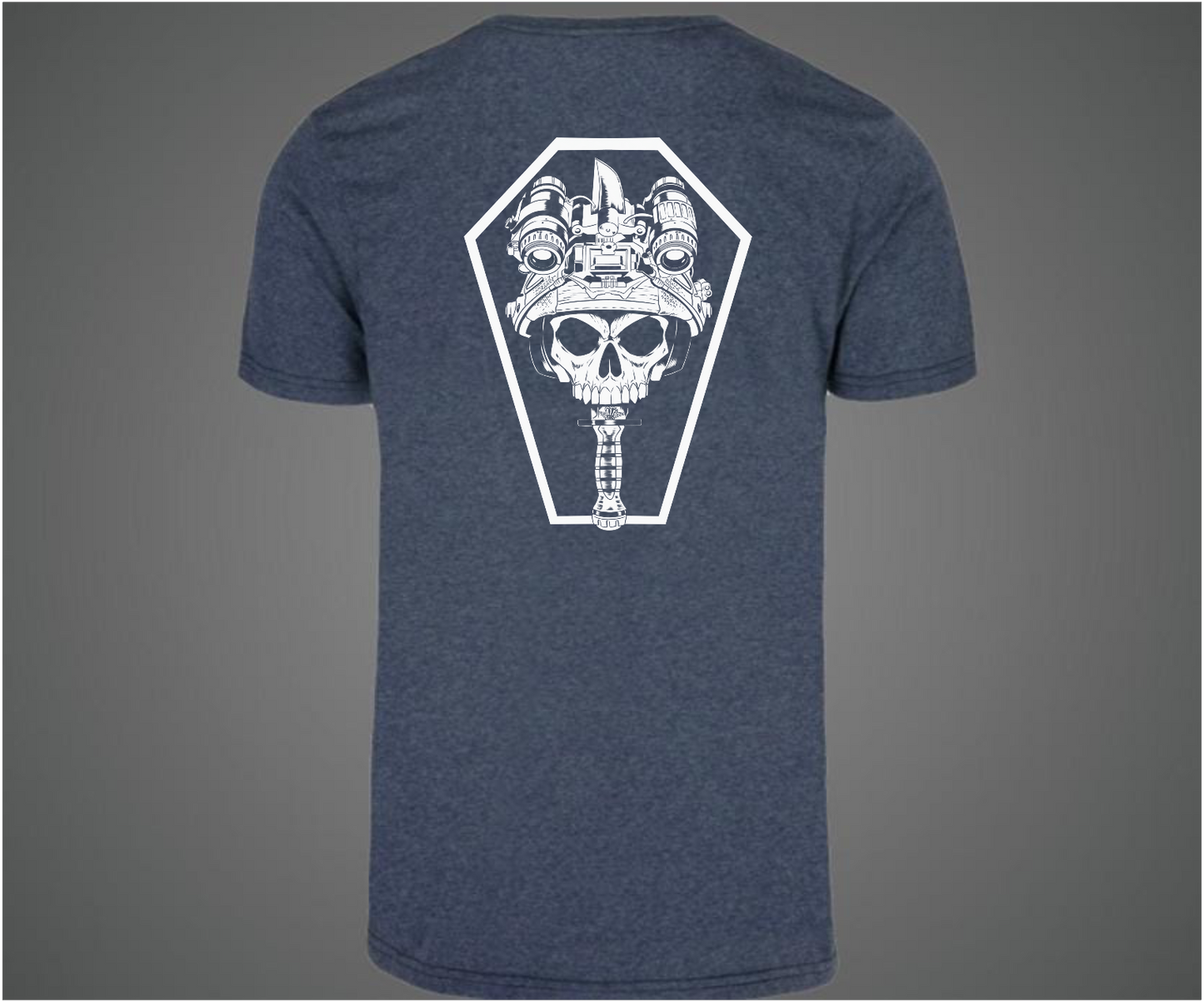 Polera cuchillo y calavera