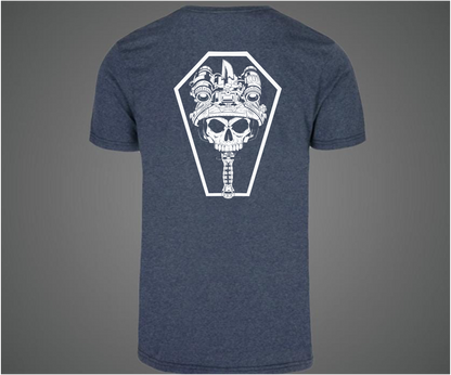 Polera cuchillo y calavera